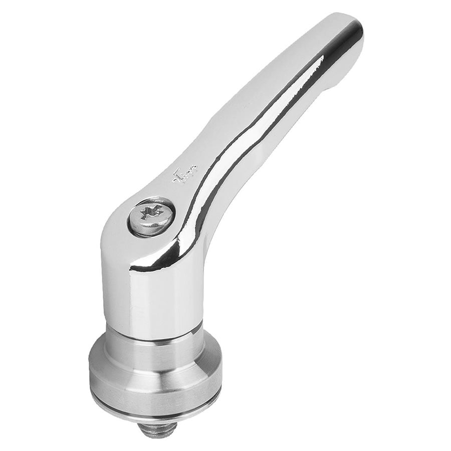 K Kipp Zinc Clamping Lever With Male Thread And Clamping Force