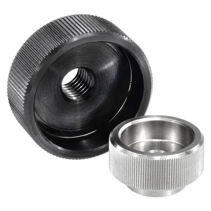 K0137 Kipp Knurled nuts steel and stainless steel, DIN 6303