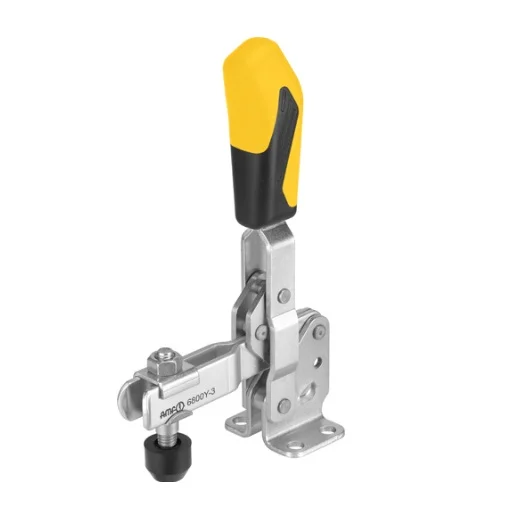 6800 AMF Toggle Clamp Vertical with yellow handle