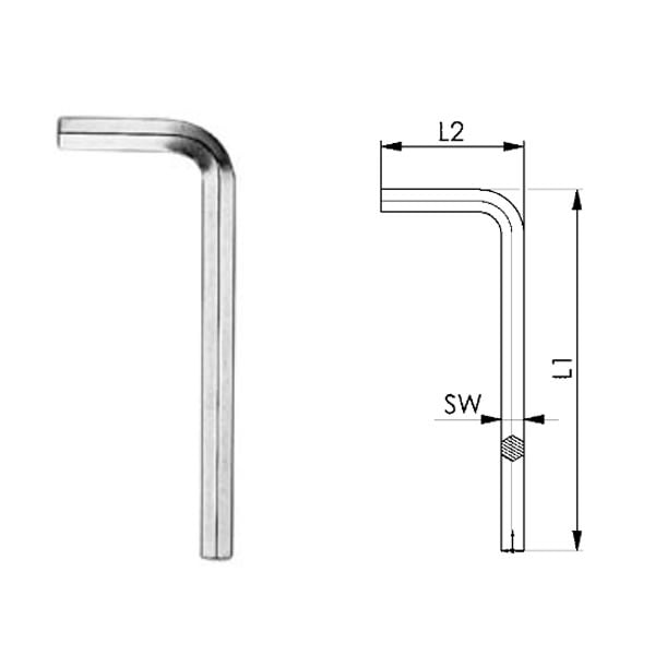 AMF ISO 2936D Metric Hexagon keys