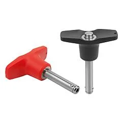 K0792 Kipp Ball lock pins with T-grip with high shear strength