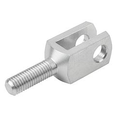 K1459 Kipp Clevis, steel or stainless steel with male thread