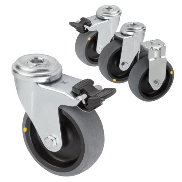 K1759 Kipp swivel and fixed castors electrically conductive, standard version