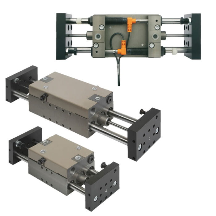 Norelem 20000 Linear modules pneumatic with two round guides