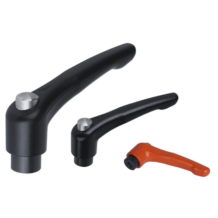 K0122 Kipp Clamping levers with protective cap, internal thread