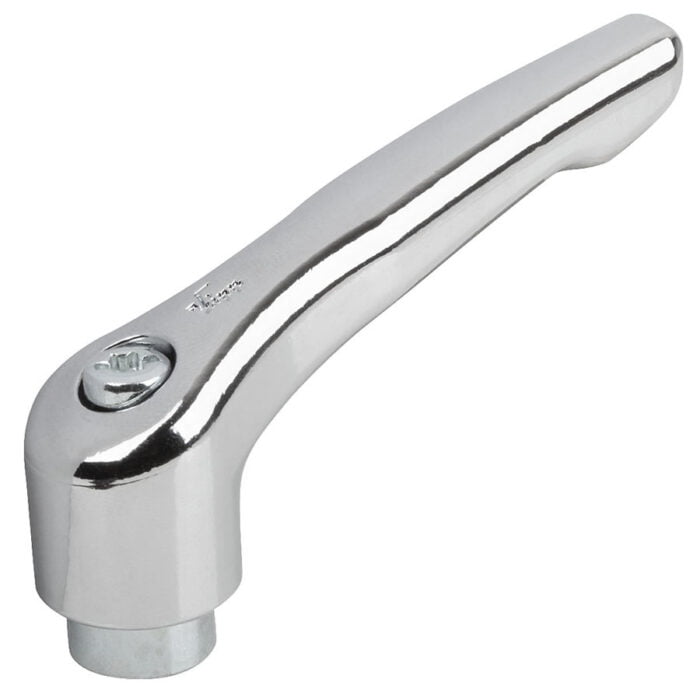 K1659 Kipp Clamping levers, zinc with internal thread, steel parts trivalent blue passivated