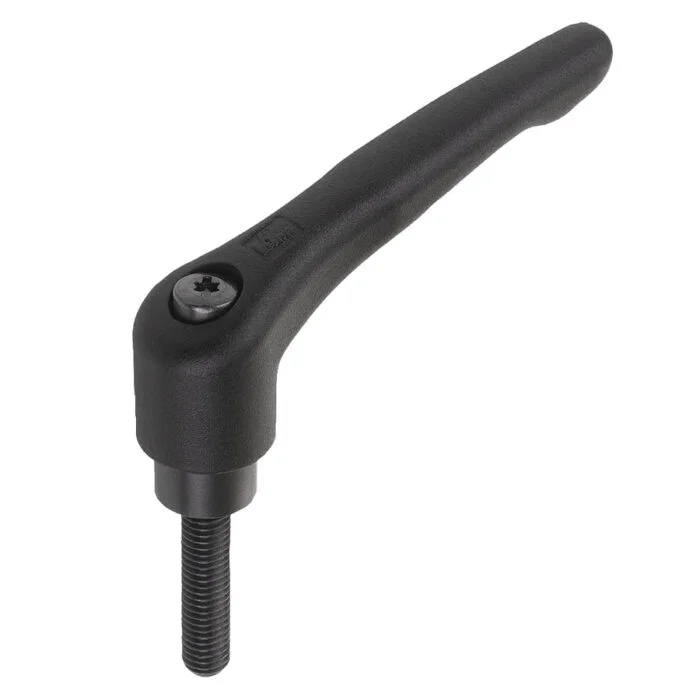 K0752 Kipp Clamping levers with external thread, steel