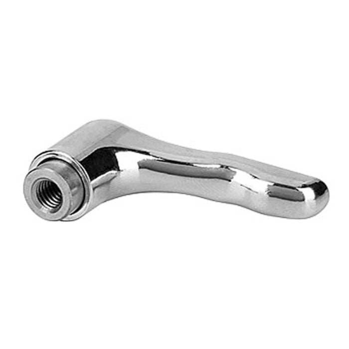 Norelem 06451 Clamping levers internal thread, steel parts stainless steel