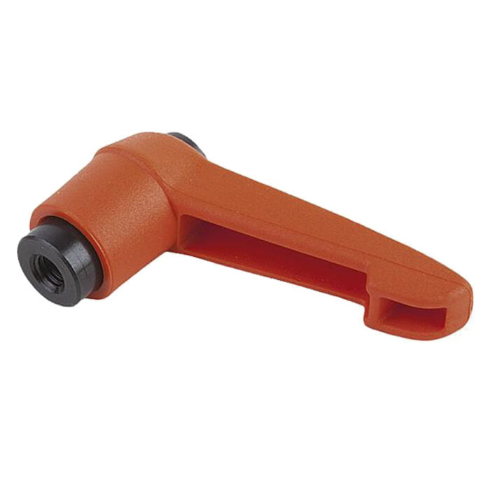 K0269 Kipp clamping levers with push button, internal thread