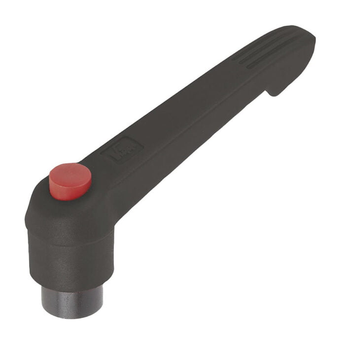 K0269 Kipp clamping levers with push button, internal thread