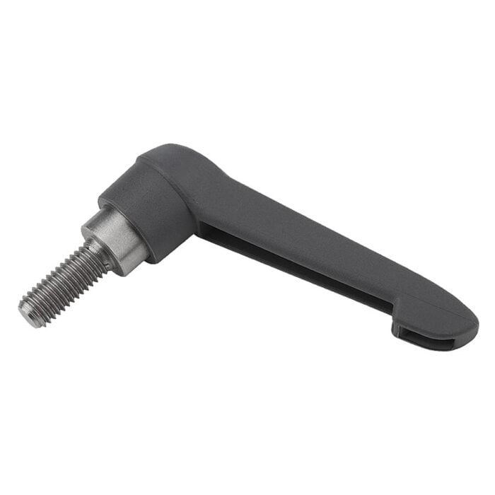 K0270 Kipp Clamping levers antibacterial, external thread, plastic grip, metal parts stainless steel