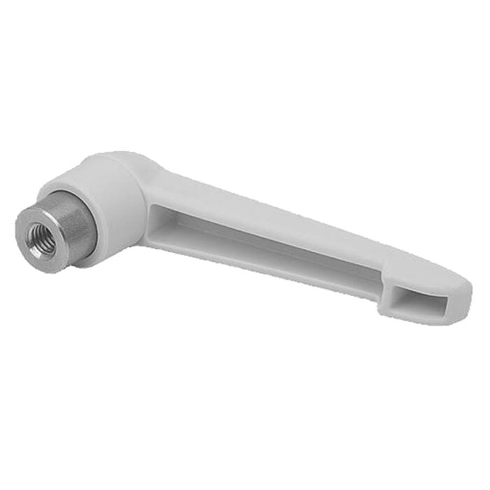 K0270 Kipp Clamping levers with plastic handle, internal thread, steel parts stainless steel