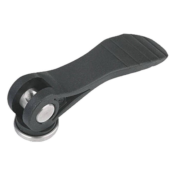 K0646 Kipp Cam levers with plastic handle internal and external thread, steel or stainless steel