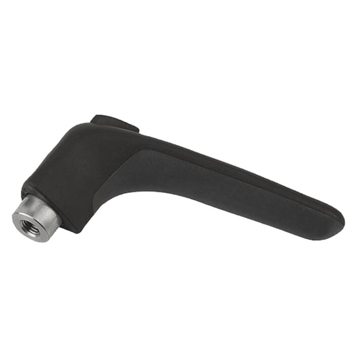 K0982 Kipp clamping levers ergonomic, internal thread, steel parts stainless steel