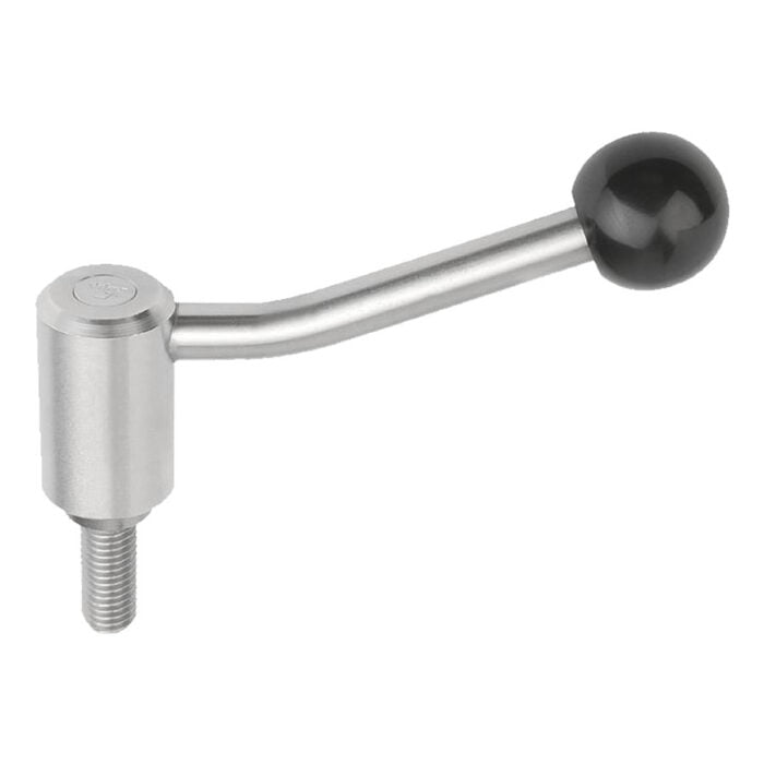 K0109 Kipp tension levers external thread, stainless steel