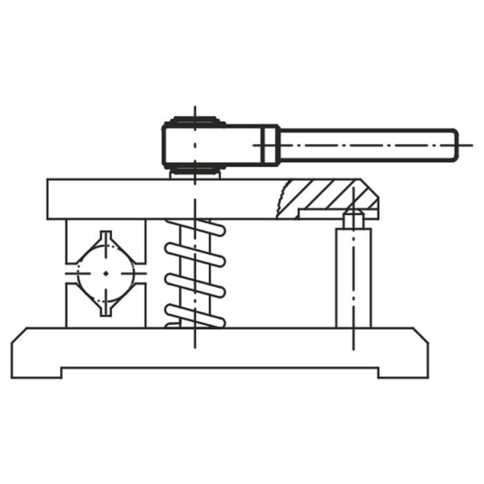 K0128 Kipp ratchet levers