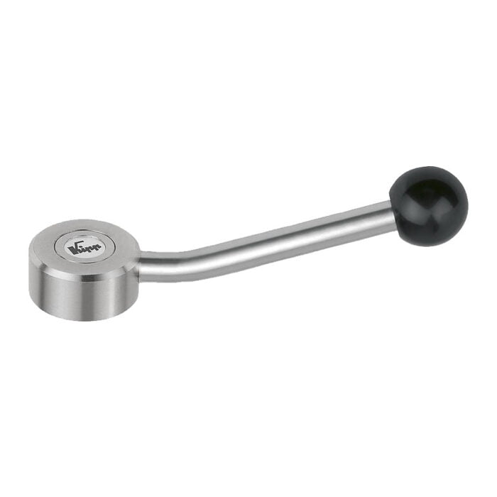 K0129 Kipp tension levers flat, internal thread, stainless steel