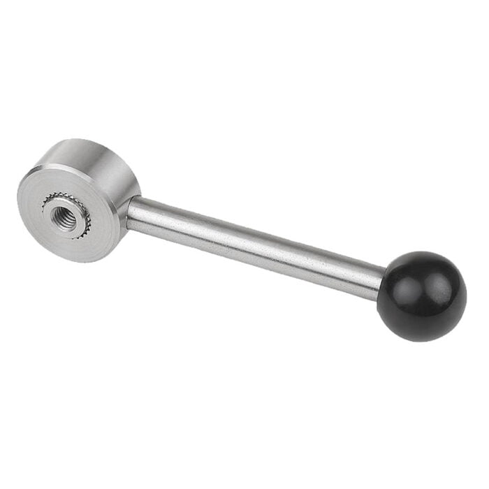 K0129 Kipp tension levers flat, internal thread, stainless steel