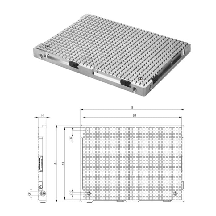 AMF 7800B Vacuum clamping plate, Basic Line