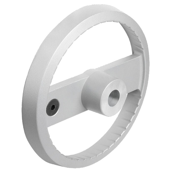 K1523_E Kipp 2-spoke handwheels, aluminium, without grip, Form E with reamed hole