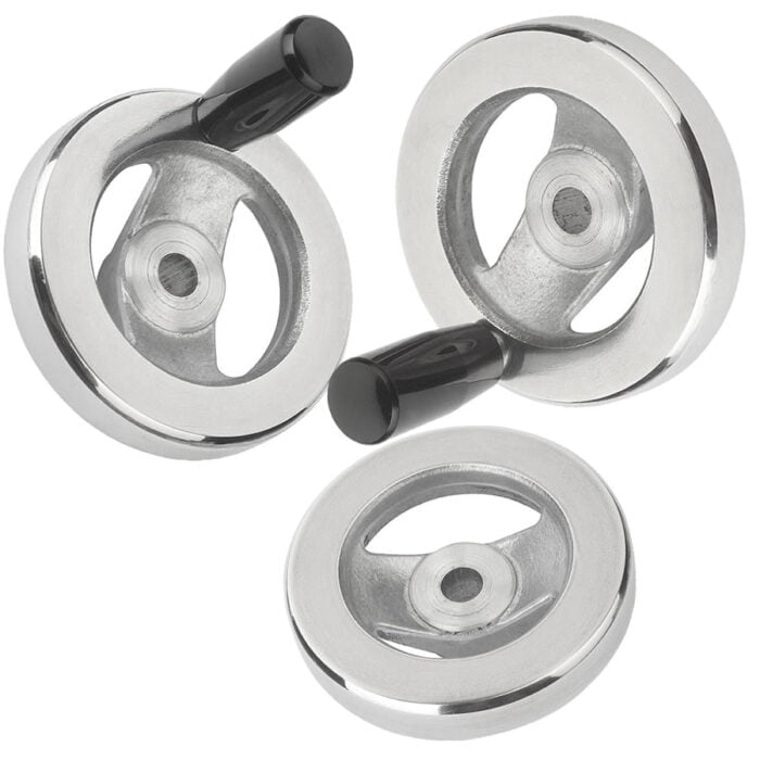 K0162 Kipp Handwheels 2-spoke flat rim, aluminium