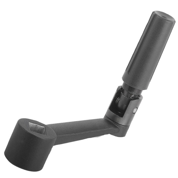 K0997_IV Kipp Crank handles aluminium with safety grip and square socket