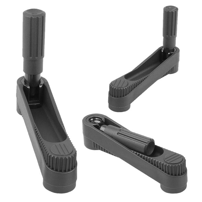 K0266 Kipp crank handles with fold-down grip